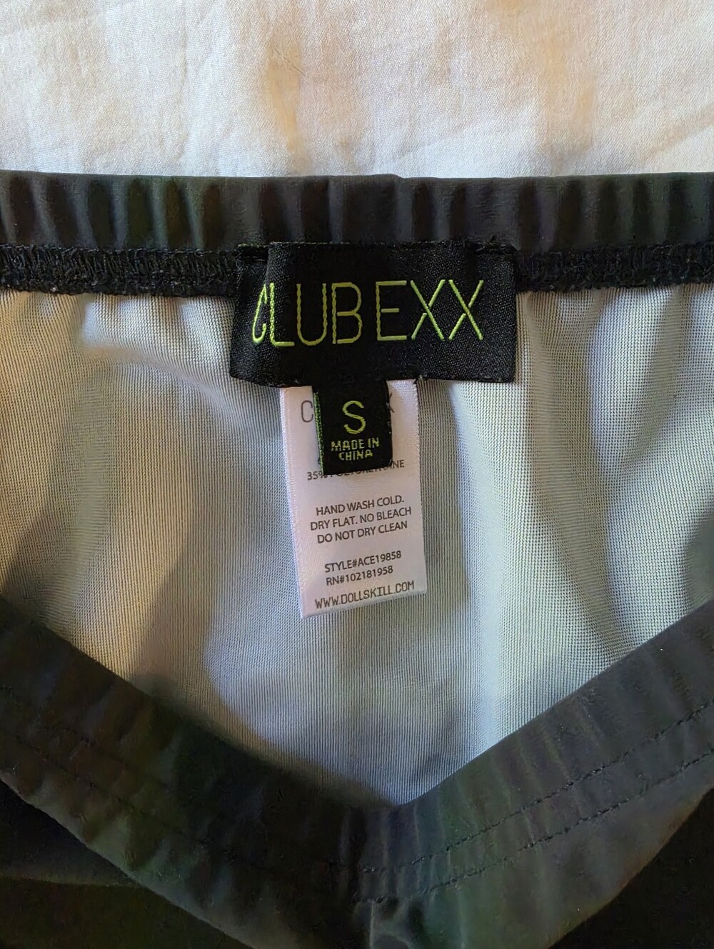 Club Exx Dolls Kill Rainbow Reflective Mini Skirt S Oil Slick Iridescent Rave - Picture 5 of 8